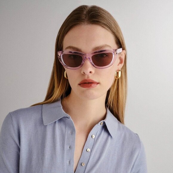 NEW GUCCI SUNGLASSES GG1521S 004 LIGHT PURPLE EYEWEAR - Picture 1 of 12
